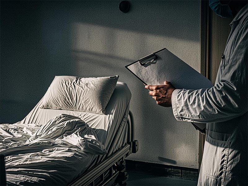 Doctor with patient representing professional duty of care in healthcare